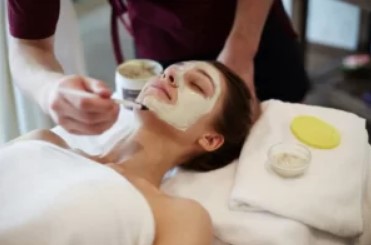 Woman Enjoying Collagen Medi Facial Treatment